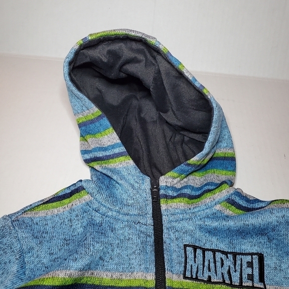 Marvel Superheroes Hooded Zip-Up Jacket Size 5 - Picture 4 of 7